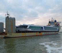 AmaDagio is transported to Marseille, France // © 2012 AmaWaterways